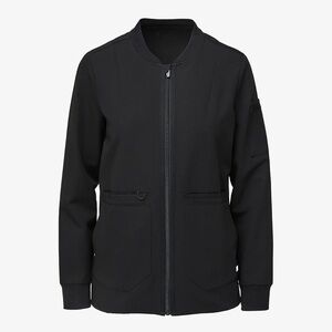 Figs Black Bomber Jacket Soft Knit Casual